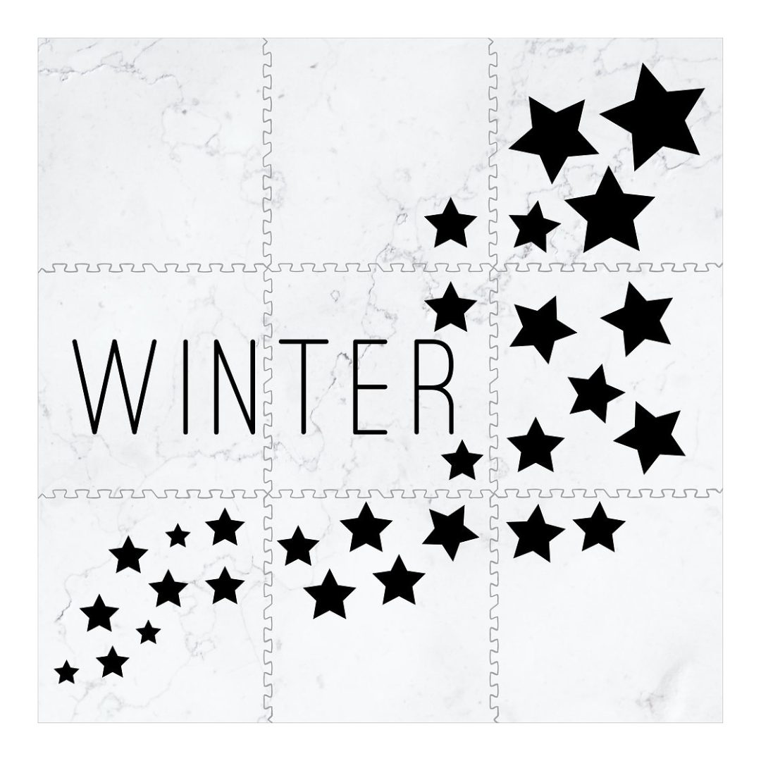 Personalized Playmat - Floating Stars with Marble