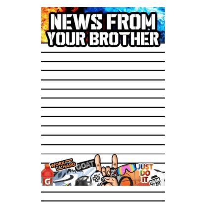 CreateD-Boys From Home Lined Notepad (All Boy Your Brother Home)- Create'd
