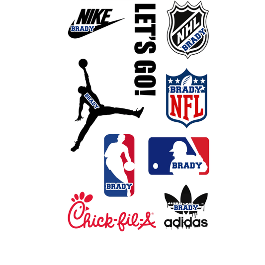 Namedrops-Personalized Cling It Sheet CI-81 Bussin