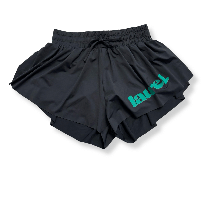 Laurel Black Flowy Short - YXL