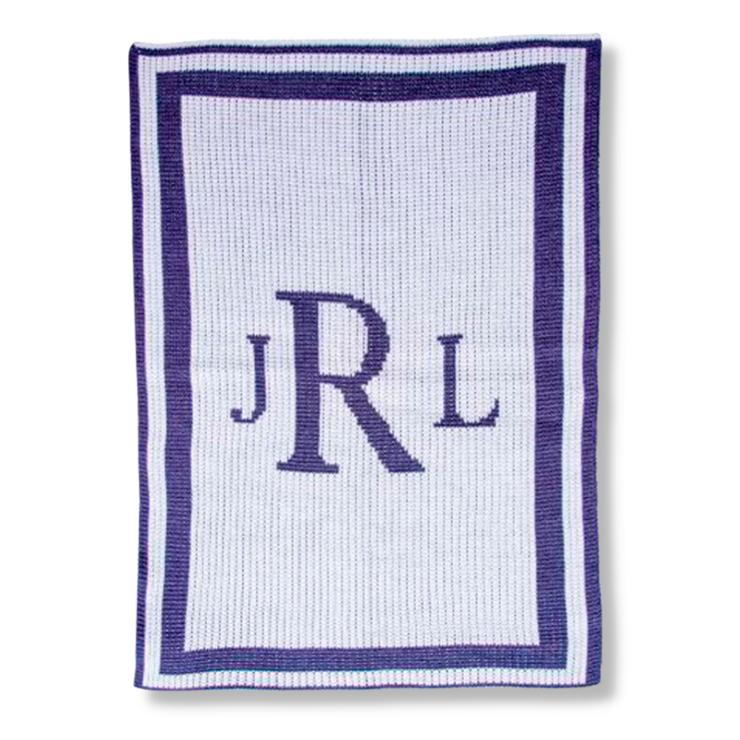 CLASSIC MONOGRAM STROLLER BLANKET