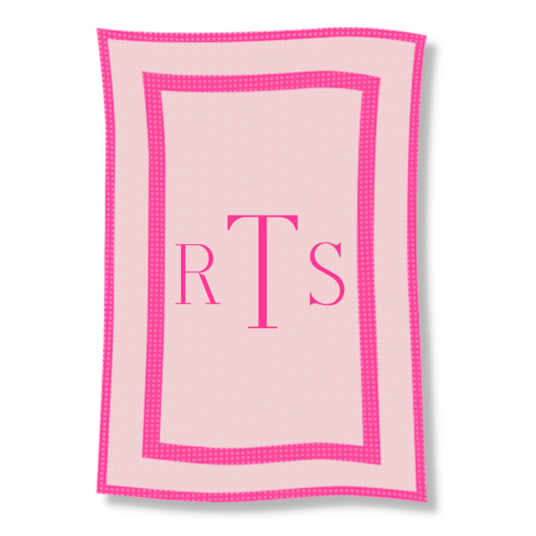 CLASSIC MONOGRAM STROLLER BLANKET
