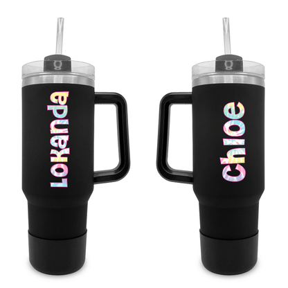 Tie Dye - 40 0z Tumbler with Handle