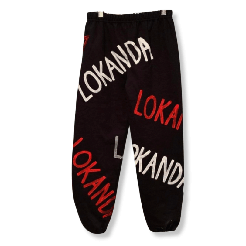 Paint Repeat Black Sweatpants