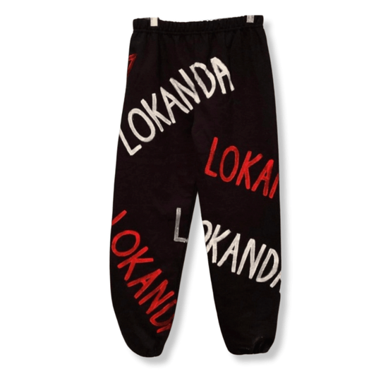 Paint Repeat Black Sweatpants