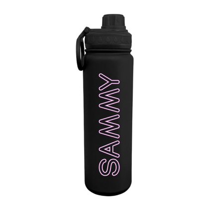 Neon Personalized Water Bottle