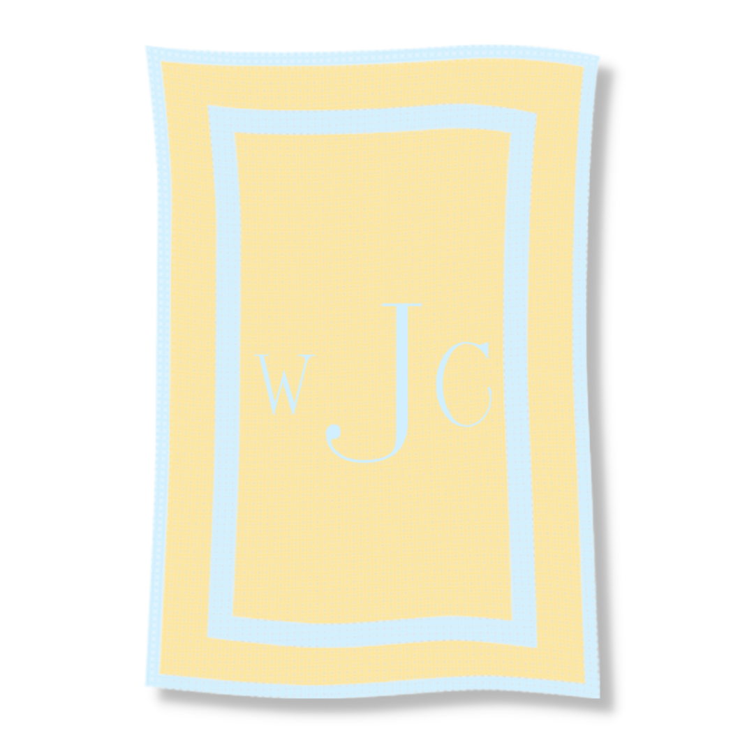CLASSIC MONOGRAM STROLLER BLANKET