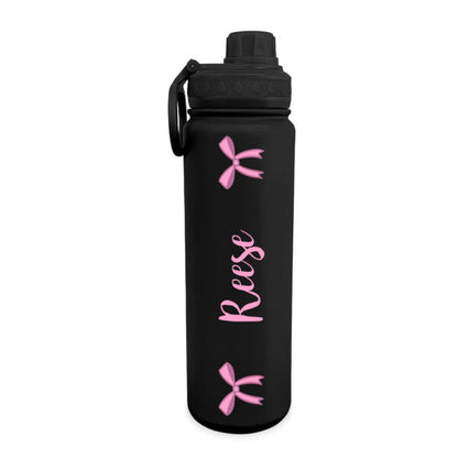 Bow Cursive Bow Water Bottle