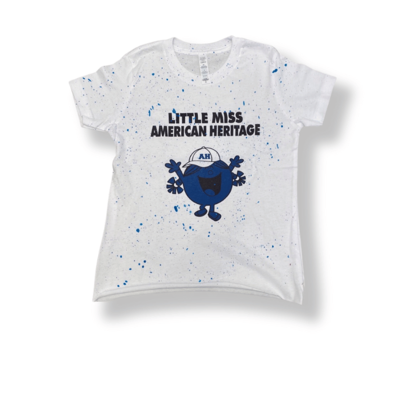 Little Miss Camp_School Shirt with Splatter Paint