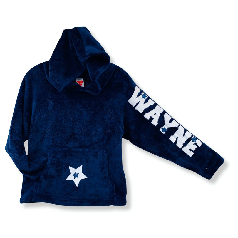 Made-with-Love-and-Kisses Sweatshirt with Camp Name and Stars