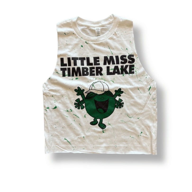 Little Miss Camp Shirt with Splatter Paint