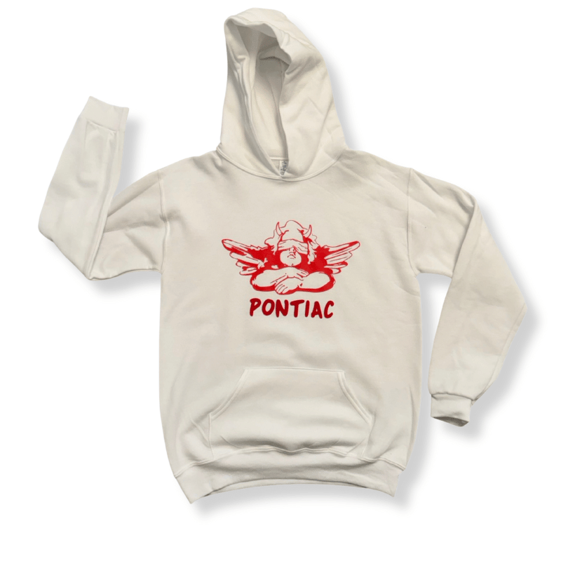 Pontiac Angel White Hoodie - YL