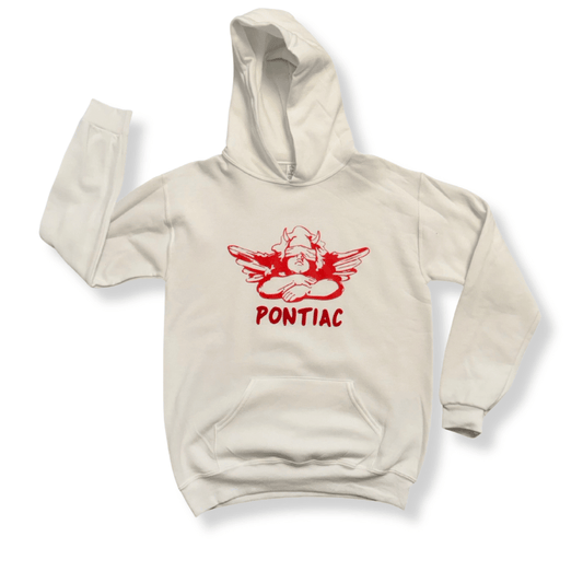 Pontiac Angel White Hoodie - YL