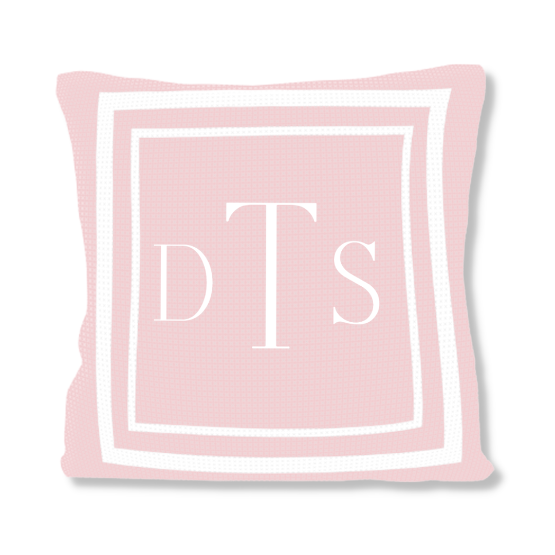 CLASSIC THICK &amp; THIN DOUBLE BORDER PILLOW
