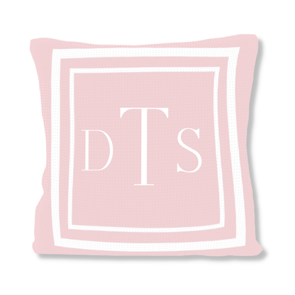 CLASSIC THICK &amp; THIN DOUBLE BORDER PILLOW
