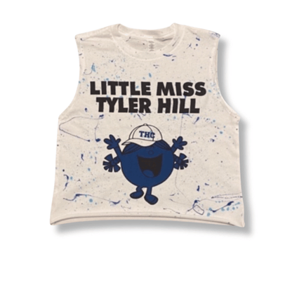 Little Miss Camp Shirt with Splatter Paint