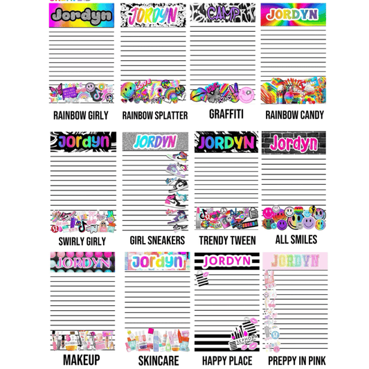 CreateD-Girls Personalized  Notepad  Create (Page 1)