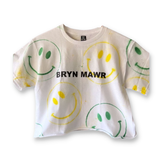 Heart-Sole-White Hand Painted Camp Smiles Shirt