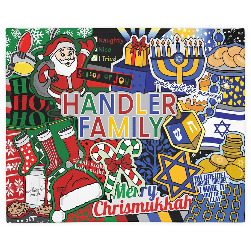 Merry Chrismukkah Blanket