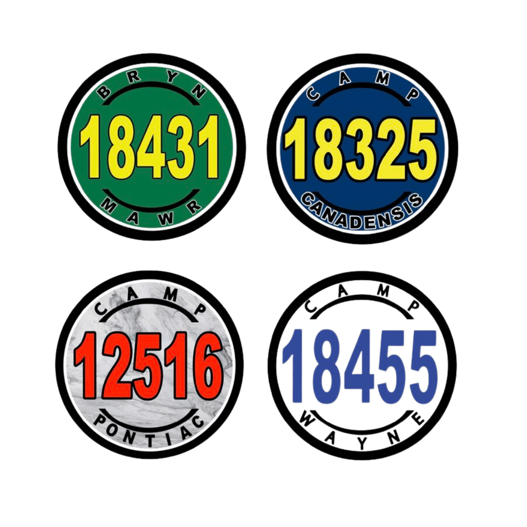 3 90210 Circle Zip Decal