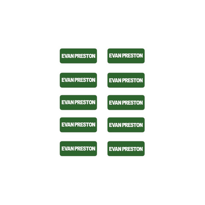 3 Rectangular Clothing _ Accessory Label