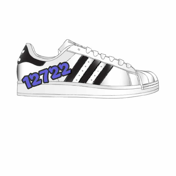 3 Superstar Sneaker Decal
