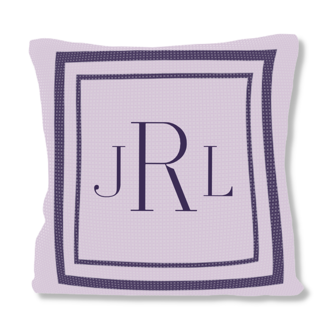 CLASSIC THICK &amp; THIN DOUBLE BORDER PILLOW