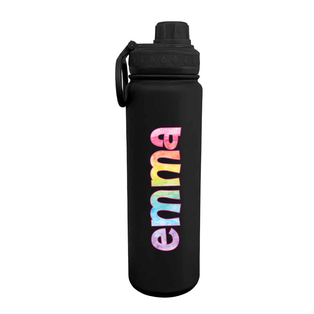 Watercolor Personalized Water Bottle