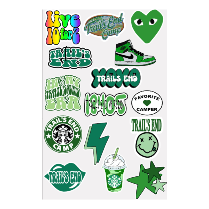 Camp Vibes Sticker Sheet