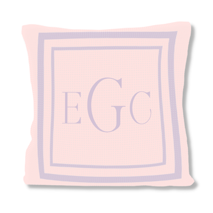 CLASSIC THICK &amp; THIN DOUBLE BORDER PILLOW