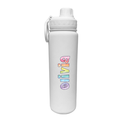 Watercolor Personalized Water Bottle