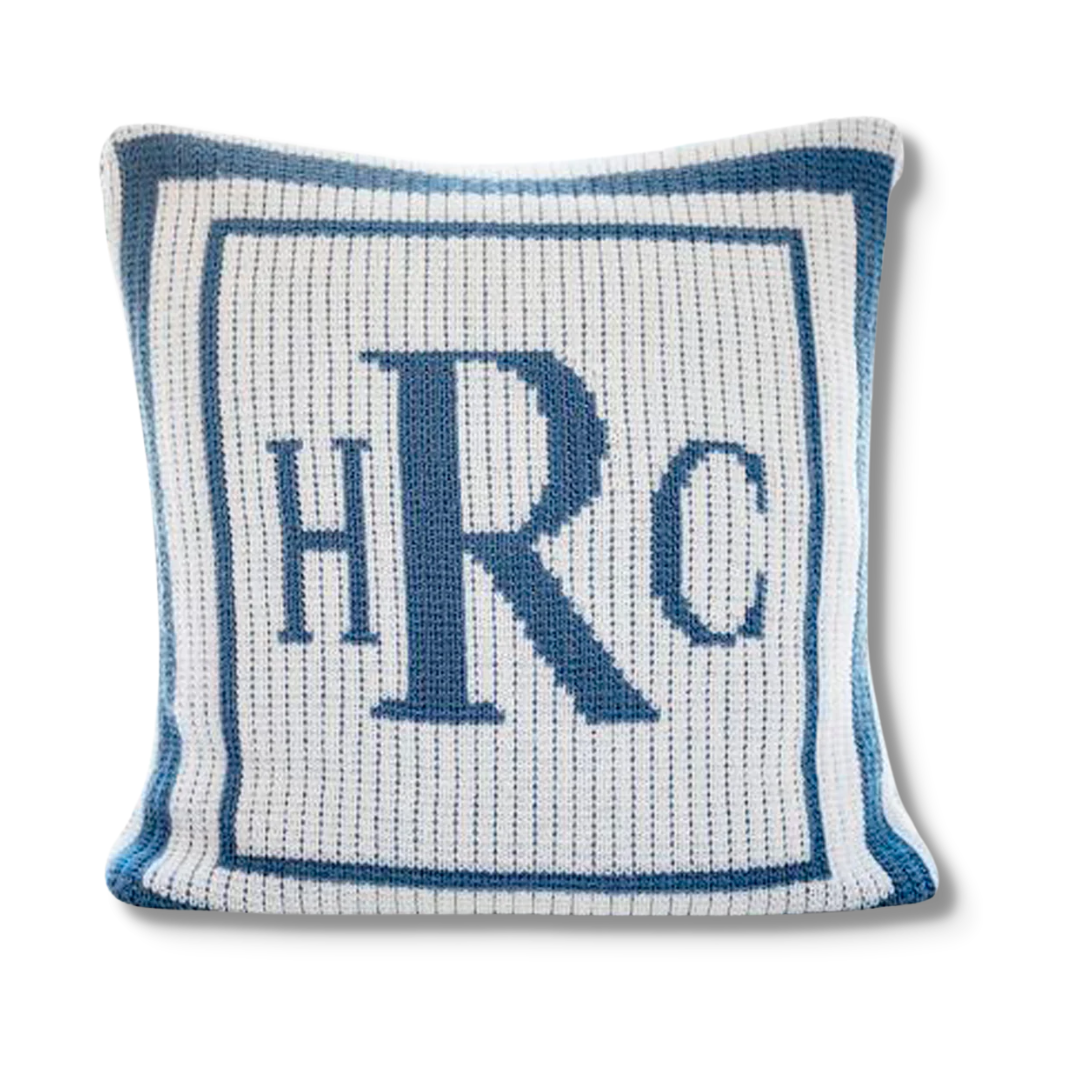 CLASSIC THICK &amp; THIN DOUBLE BORDER PILLOW