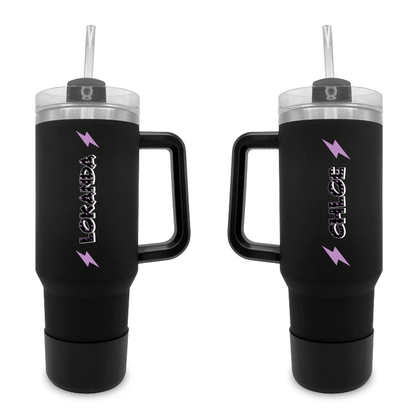 Mini Bolts- 40 0z Tumbler with Handle