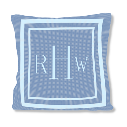 CLASSIC THICK &amp; THIN DOUBLE BORDER PILLOW