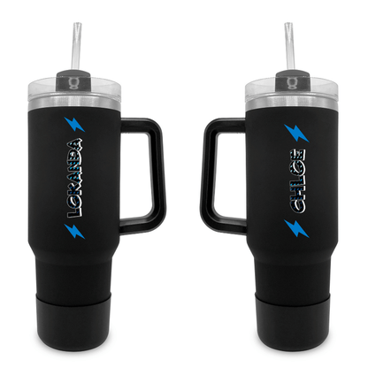 Mini Bolts- 40 0z Tumbler with Handle