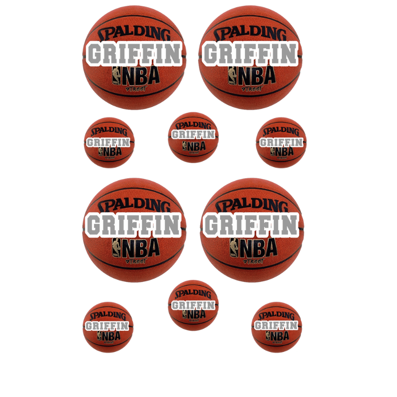 Personalized Cling It Sheet CI-38 Basketball