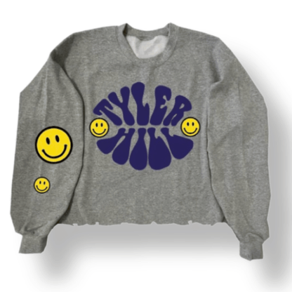 Smile Patches Camp Crewneck