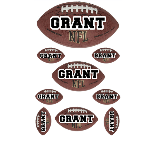 Personalized Cling It Sheet CI-36 Football