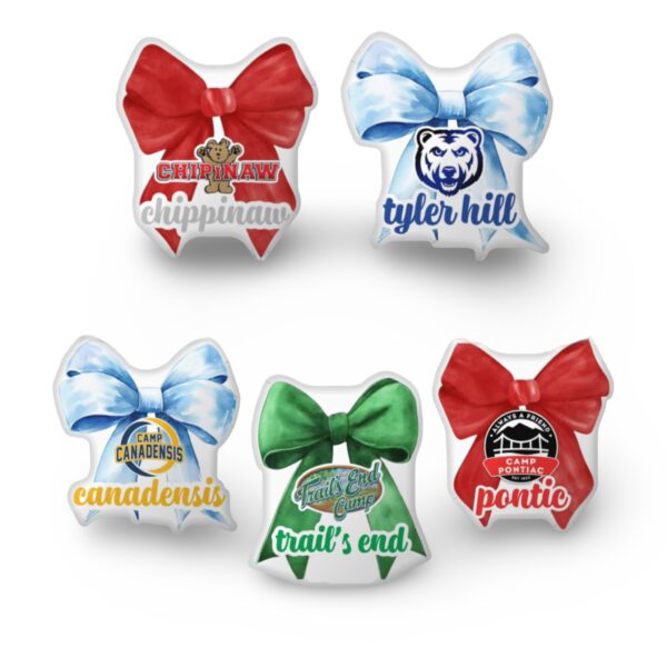 Bow Pillow with Camp Logo