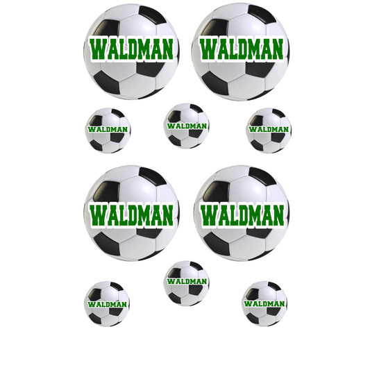 Personalized Cling It Sheet CI-39 Soccer
