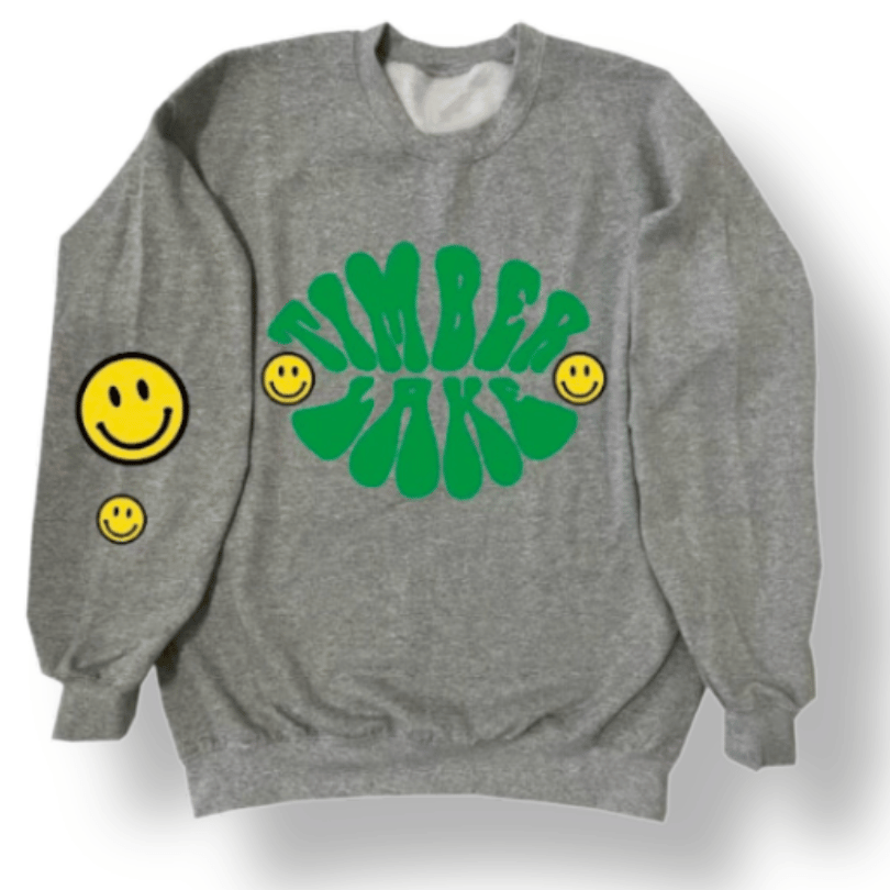 Smile Patches Camp Crewneck