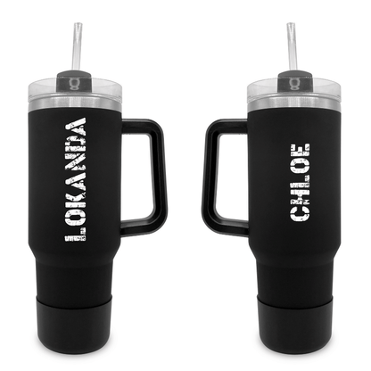 Grunge - 40 0z Tumbler with Handle