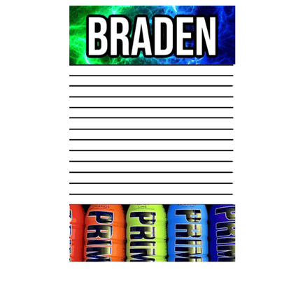 Boys Personalized  Notepad Create - Electric Prime