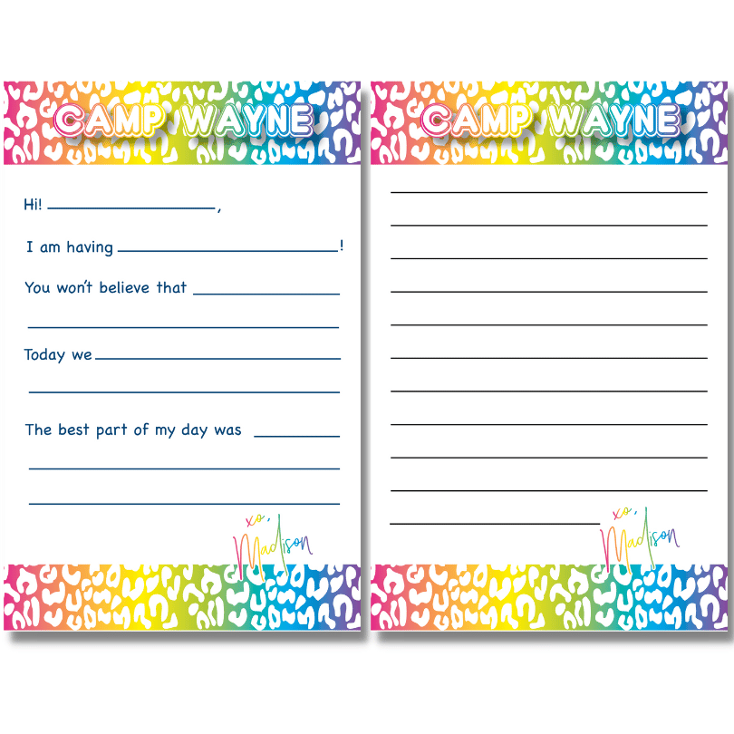 Cheetah Notepad - Lined or Fill in the Blank