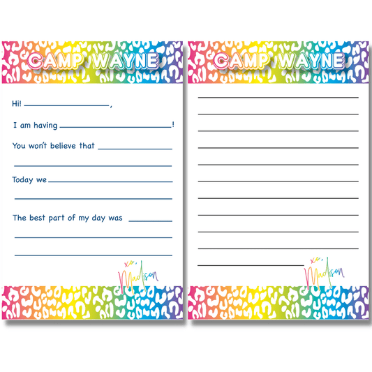 Cheetah Notepad - Lined or Fill in the Blank