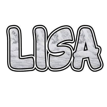 4 Bubble Nameplate Decal