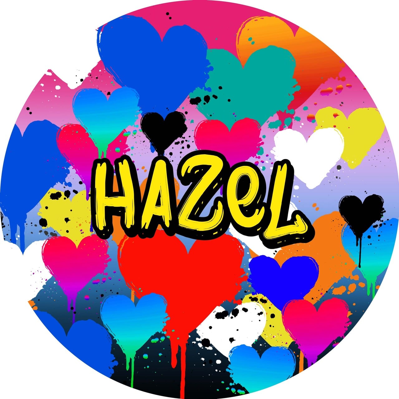 4 Dripping Hearts Plate