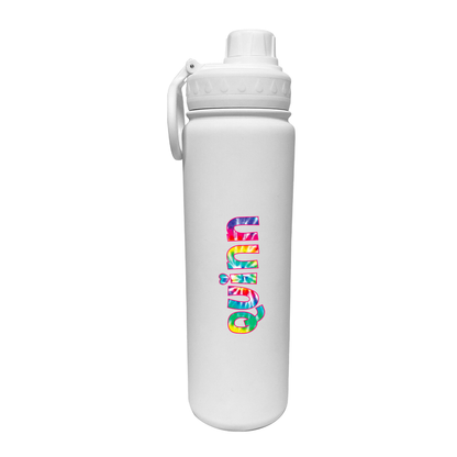 Tie Dye Personalized Water Bottle