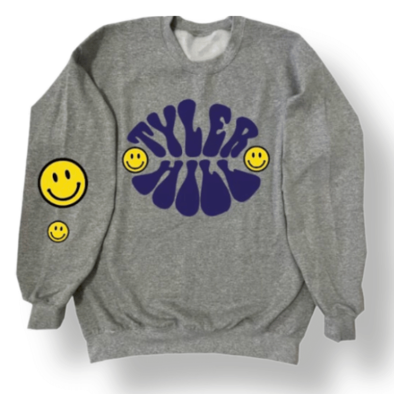 Smile Patches Camp Crewneck