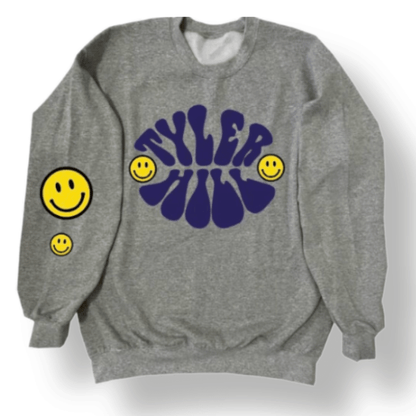 Smile Patches Camp Crewneck